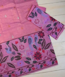 Pink Zari Kota Saree  T716616-image