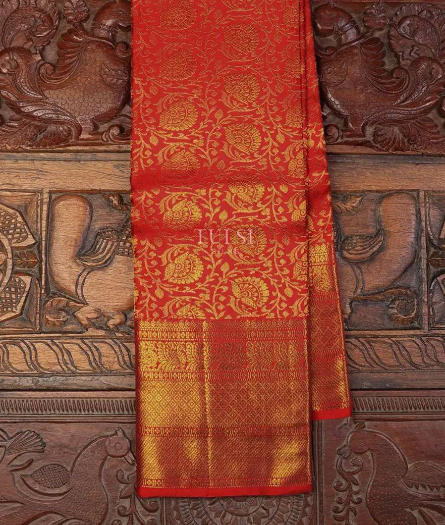 Red Kanjivaram Silk Saree T557963-1-image