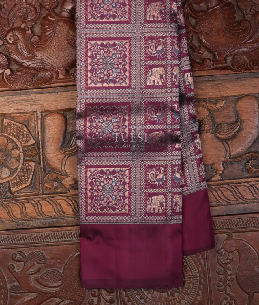 Purple Kanjivaram Silk Saree T716912-image