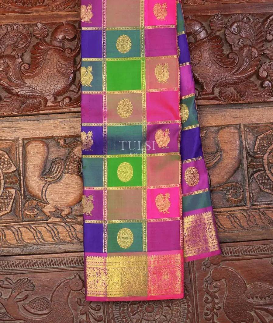 Multicolour Kanjivaram Silk Saree T715802-image