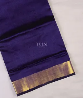 Blue Silk Cotton Saree T712216-image