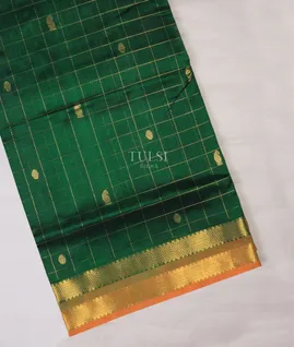 Bottle Green Silk Cotton Saree T712254-image