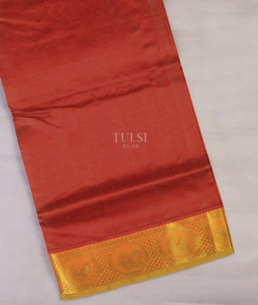Red Silk Cotton Saree T712262-image