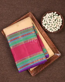 Beige Kanjivaram Silk Saree T704313-image