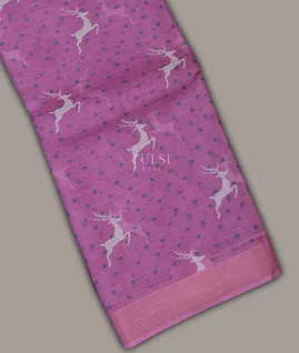 Pink Kota Cotton Saree T707564-image