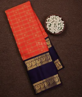 Orange Kanjivaram Silk Saree T715498-image