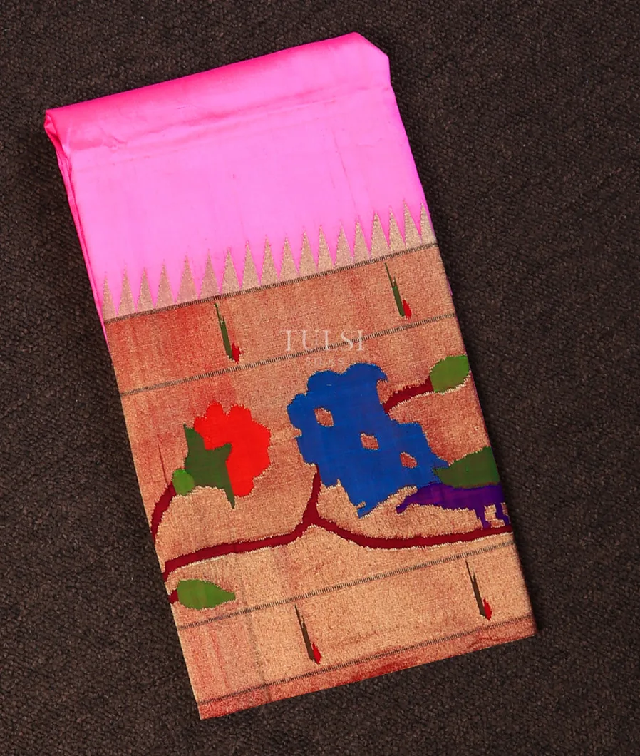 Pink Paithani Silk Blouse T712753-image