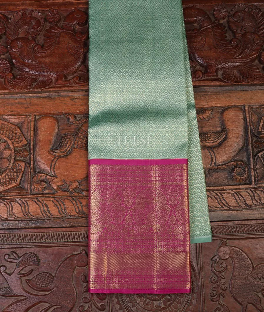 Blue Kanjivaram Silk Pavadai T694649-image