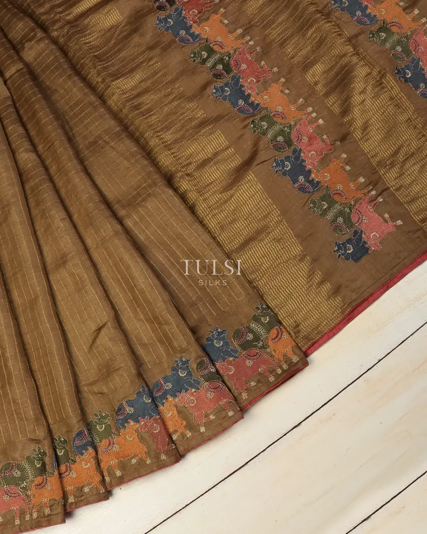 dark-beige-tussar-embroidery-saree-t717657-t717657-b