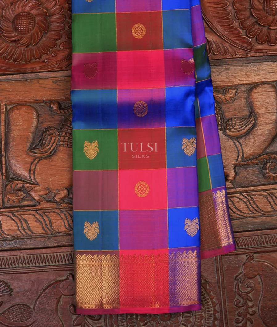 Multicolour Kanjivaram Silk Saree T718773-image
