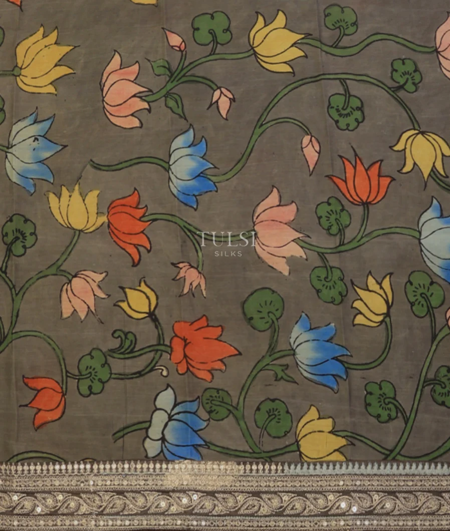 grey-art-crepe-tissue-silk-saree-with-kalamkari-blouse-t719217-t719217-c