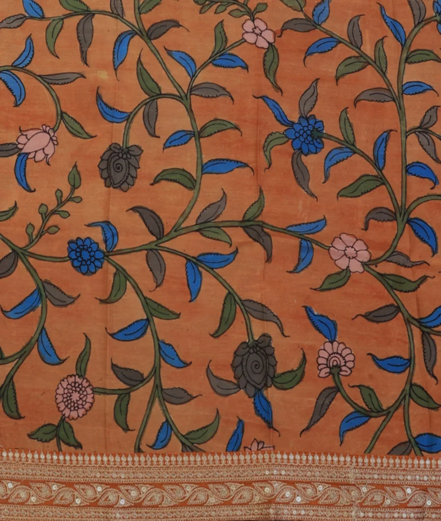 rust-art-crepe-tissue-silk-saree-with-kalamkari-blouse-t719214-t719214-c