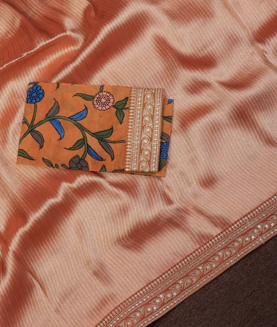 rust-art-crepe-tissue-silk-saree-with-kalamkari-blouse-t719214-t719214-d
