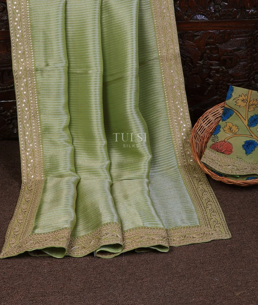 green-art-crepe-tissue-silk-saree-with-kalamkari-blouse-t719215-t719215-e
