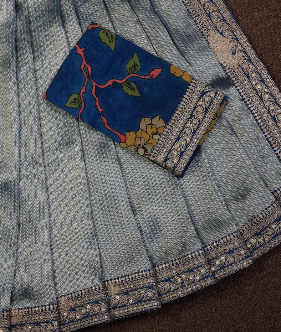 blue-art-crepe-tissue-silk-saree-with-kalamkari-blouse-t719213-t719213-b