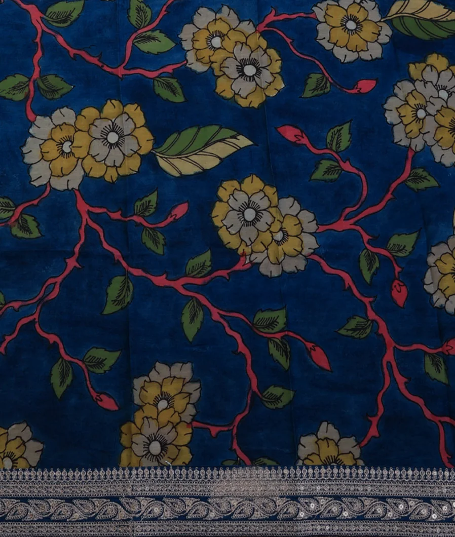 blue-art-crepe-tissue-silk-saree-with-kalamkari-blouse-t719213-t719213-c