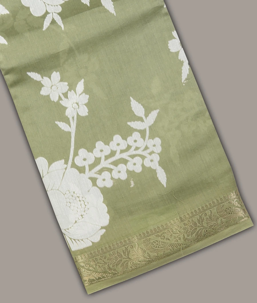 Pink Soft Printed Cotton Saree T704694-image