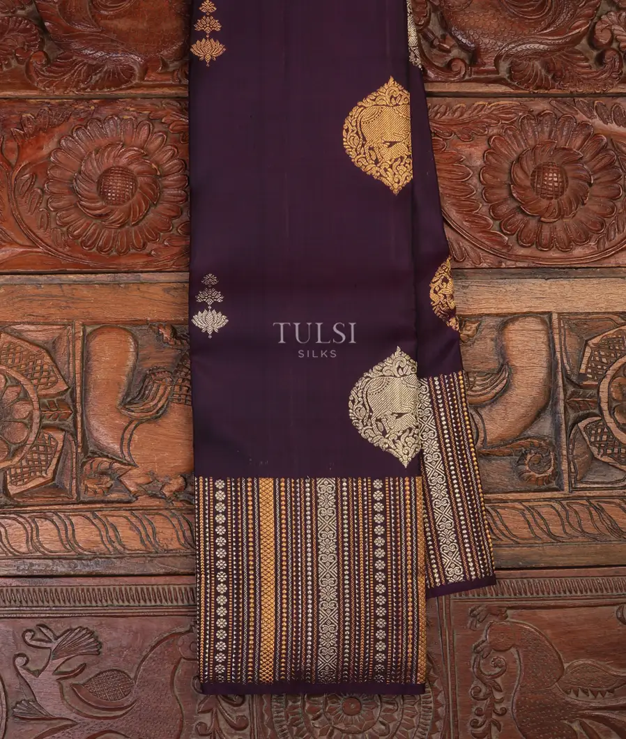 Purple Kanjivaram Silk Saree T719171-image