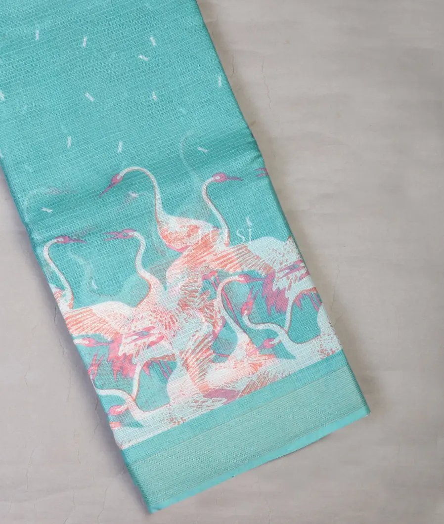 Blue Kota Cotton Saree T707531-image