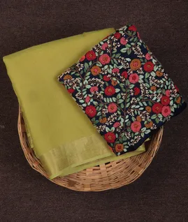 greenish-yellow-handwoven-linen-saree-t707649-t707649-a