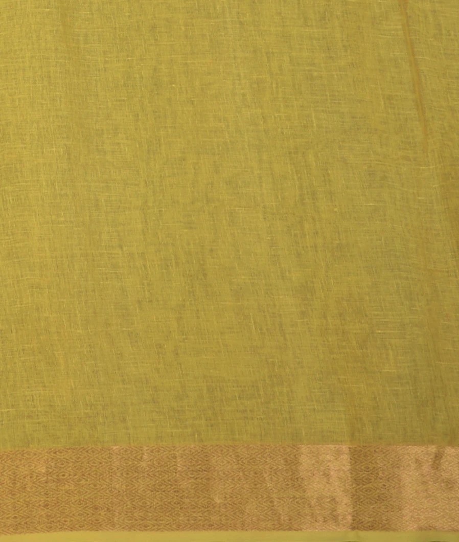 greenish-yellow-handwoven-linen-saree-t707649-t707649-c