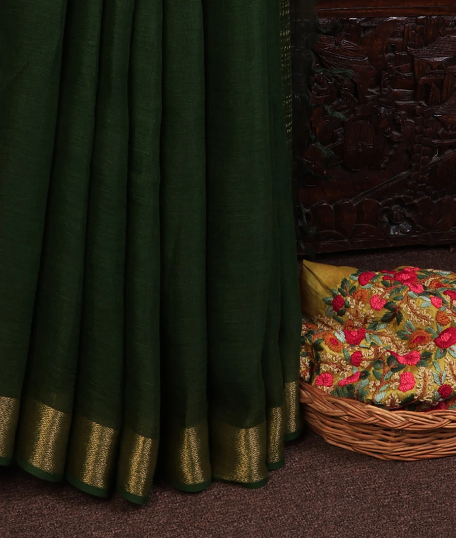 green-handwoven-linen-saree-t707648-t707648-e