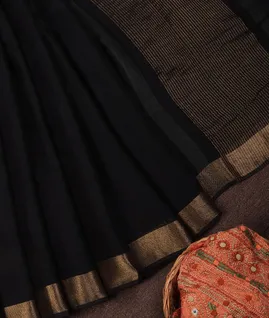 black-handwoven-linen-saree-t707647-t707647-b