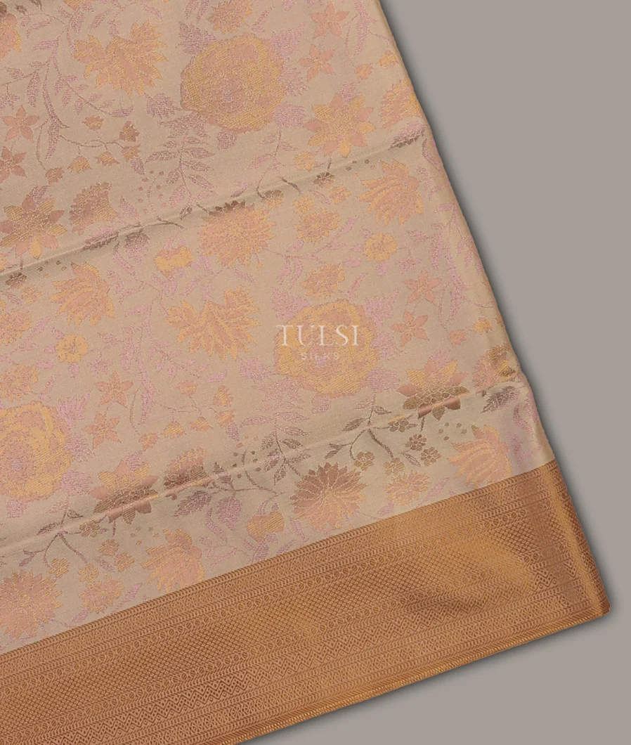 Light Beige Soft Silk Saree  T713309-image