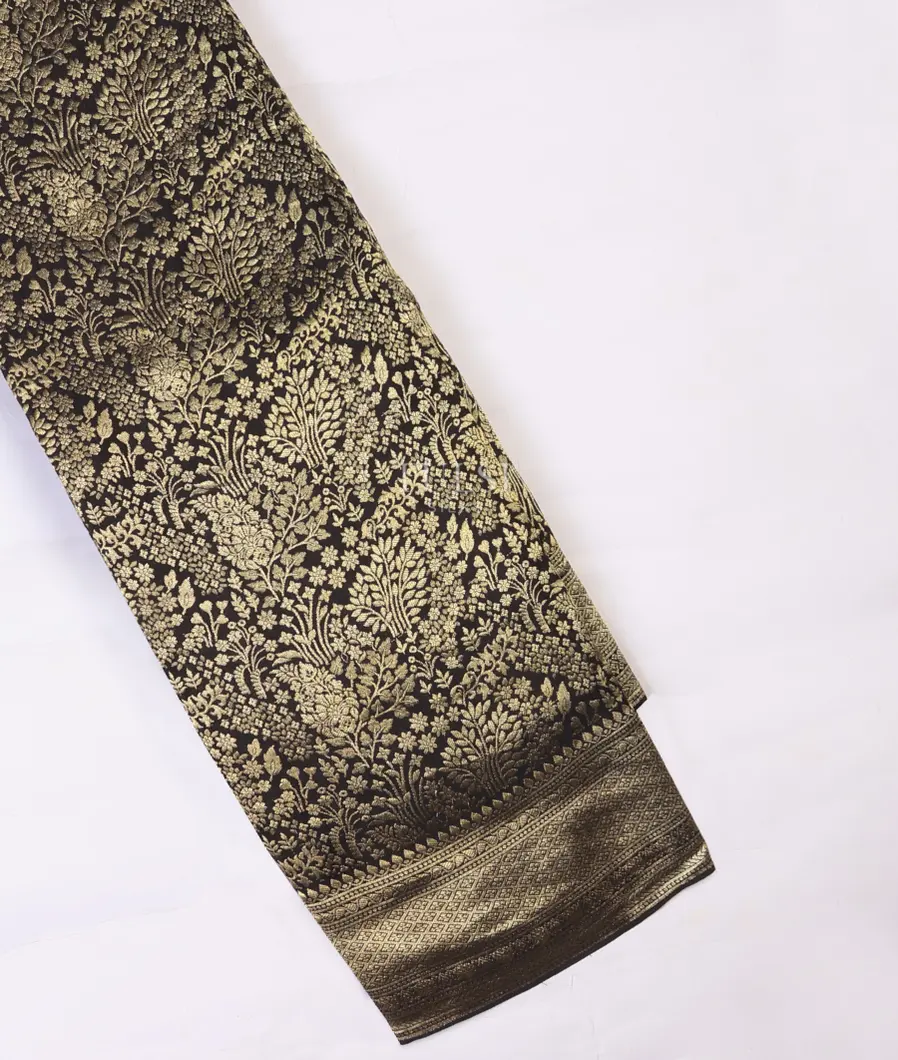 Black Georgette Silk Saree T715850-image