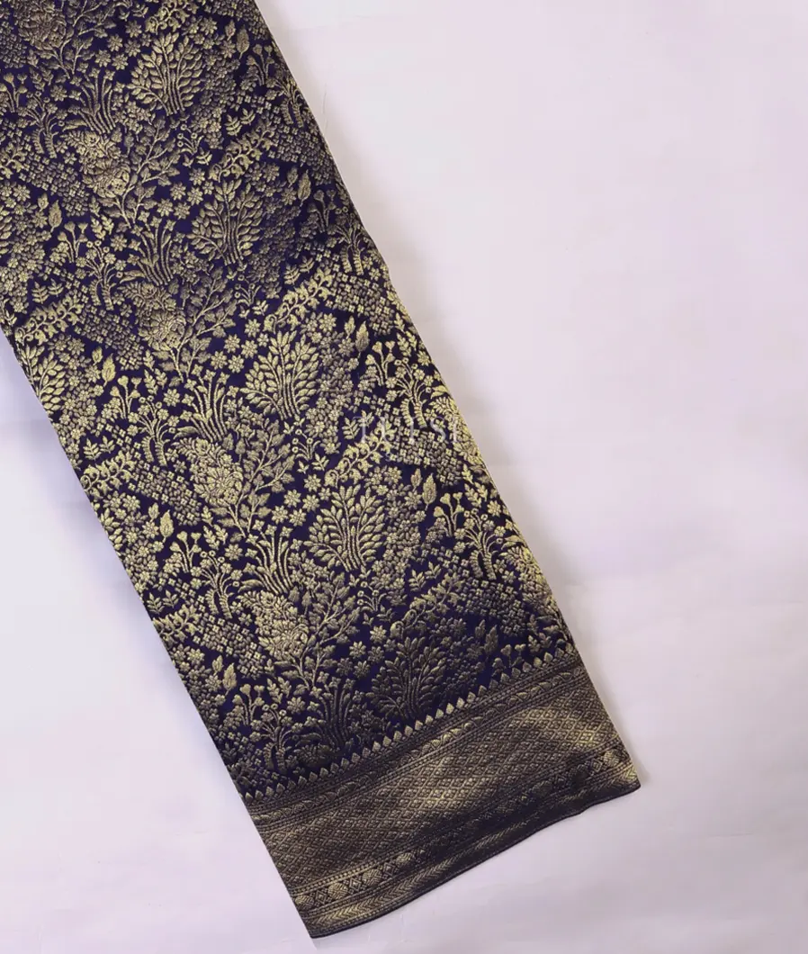 Blue georgette silk saree T715849-image