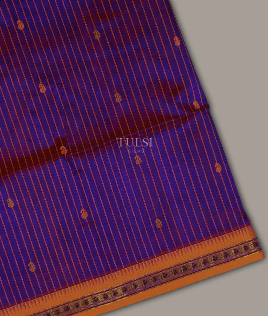 Purple Silk Cotton Saree T719345-image