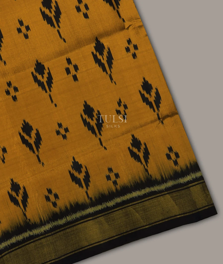 Golden Brown Patola Silk Saree  T698975-image