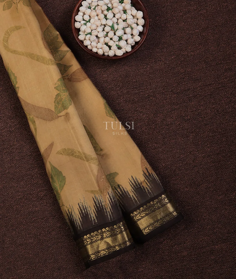 Beige Gadwal Silk Saree T720428-image