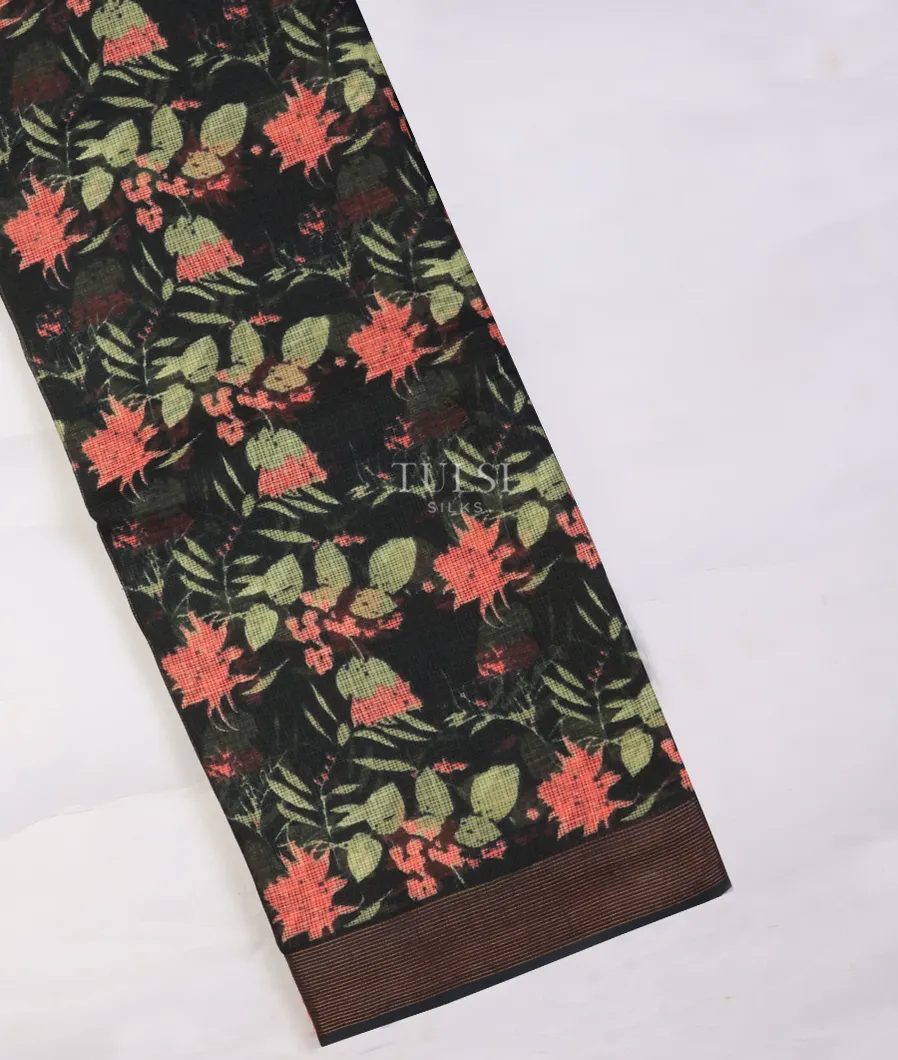 Black Kota Cotton Saree T707530-image