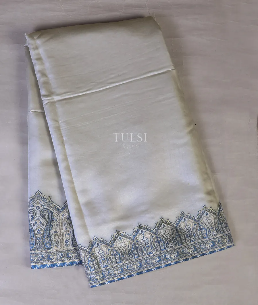 Light Grey Kashmir Kani Silk Saree T721925-image