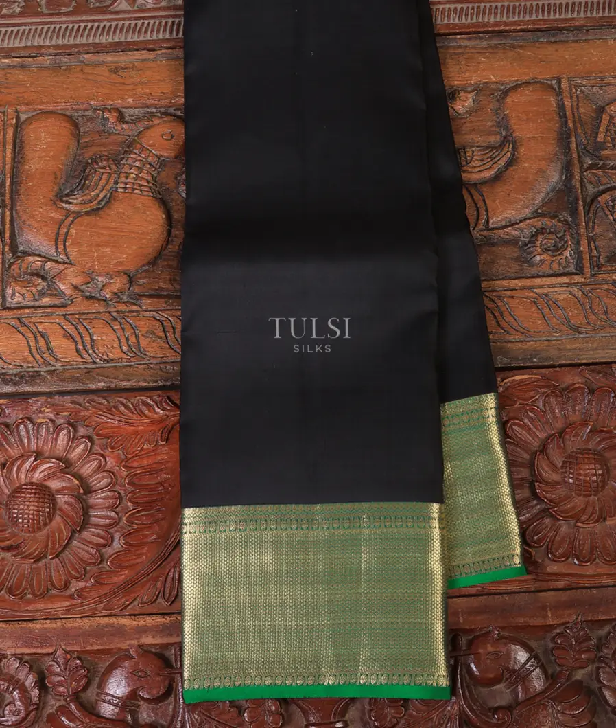 Black Soft Silk Saree T683835-image