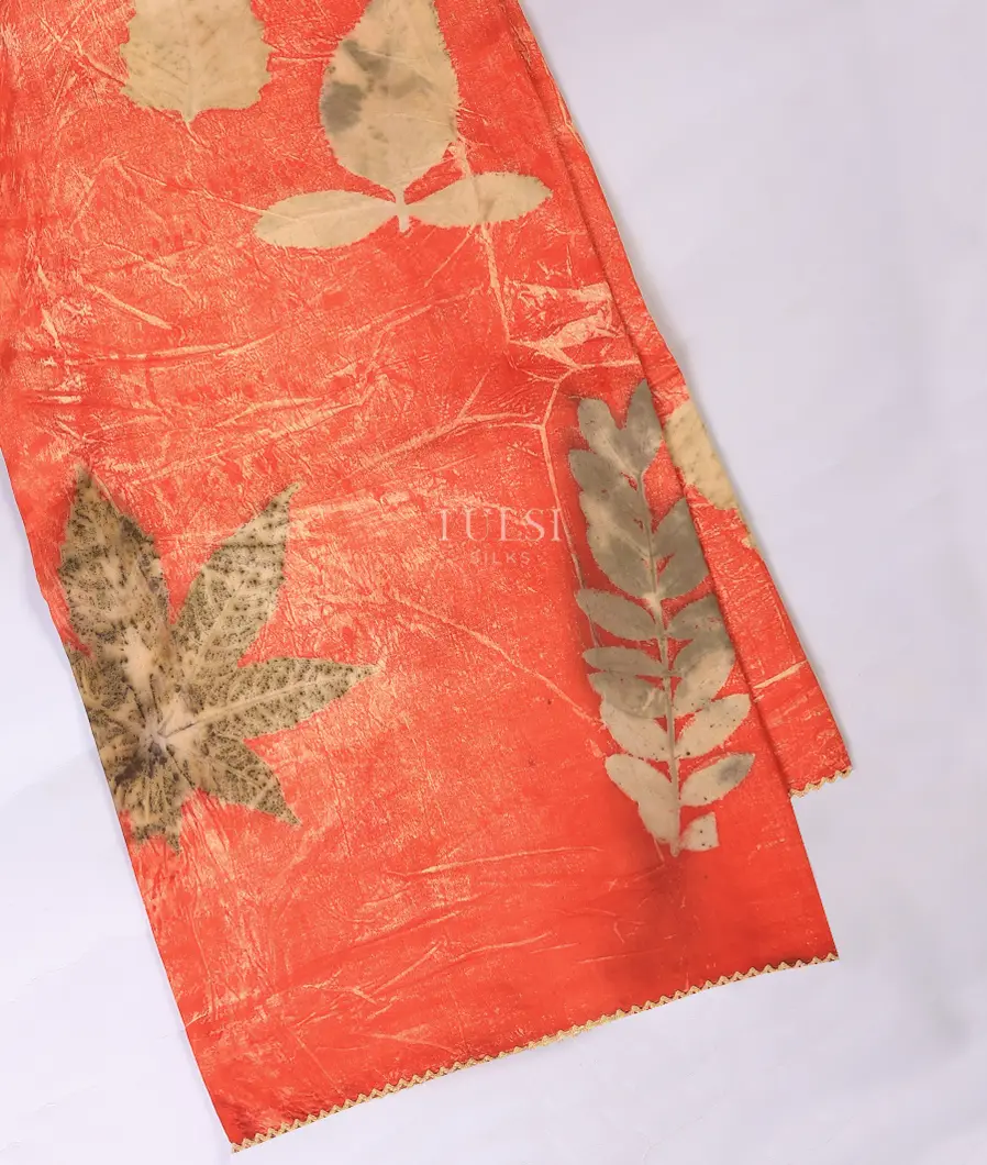 Rust Pure Silk Saree T694734-image