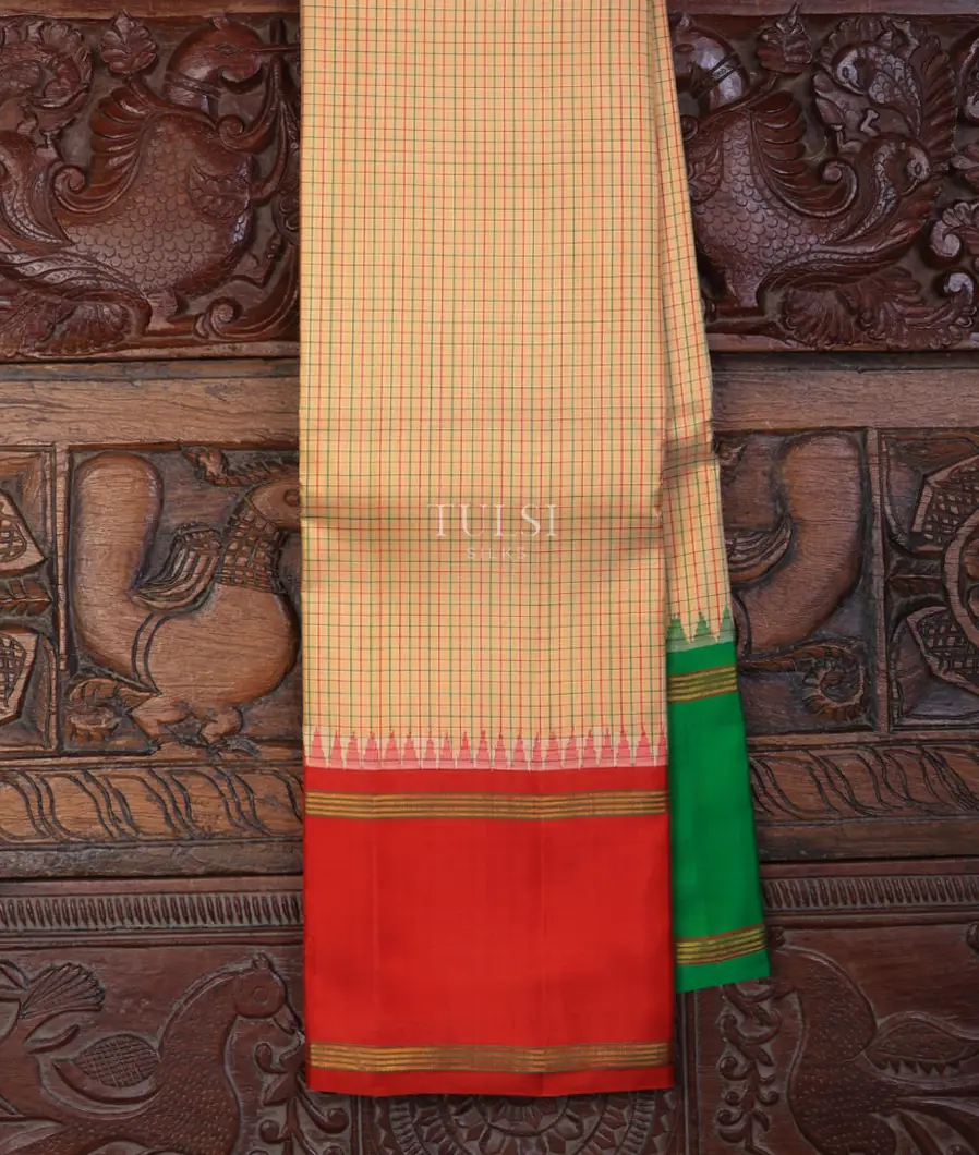 Beige Kanjivaram Silk Saree T714155-image