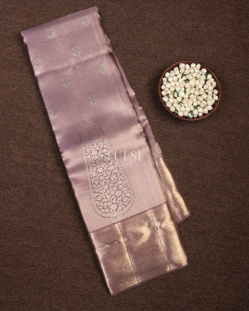 Dusky Purple Kanjivaram Silk Saree T715376-image