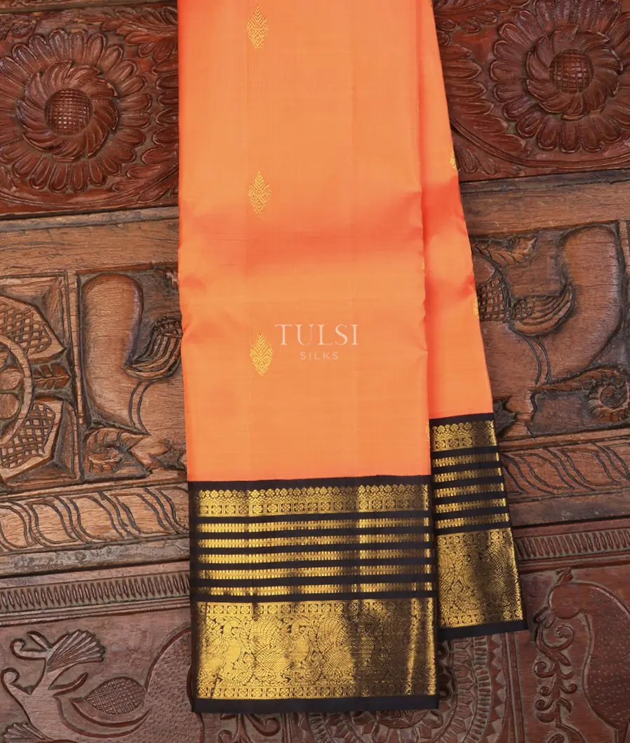 Peach Kanjivaram Silk Saree T718495-image