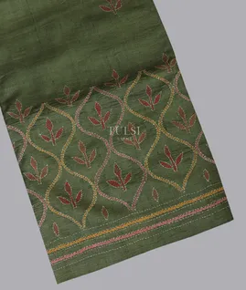 dark-green-tussar-embroidery-saree-t697896-t697896-a