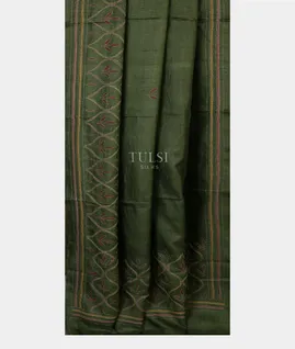 dark-green-tussar-embroidery-saree-t697896-t697896-b