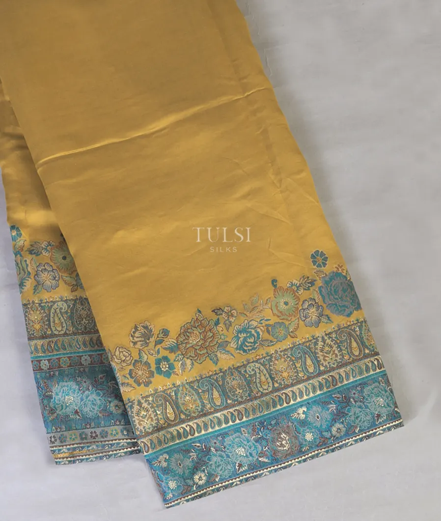 Yellow Kashmir Kani Silk Saree T721911-image