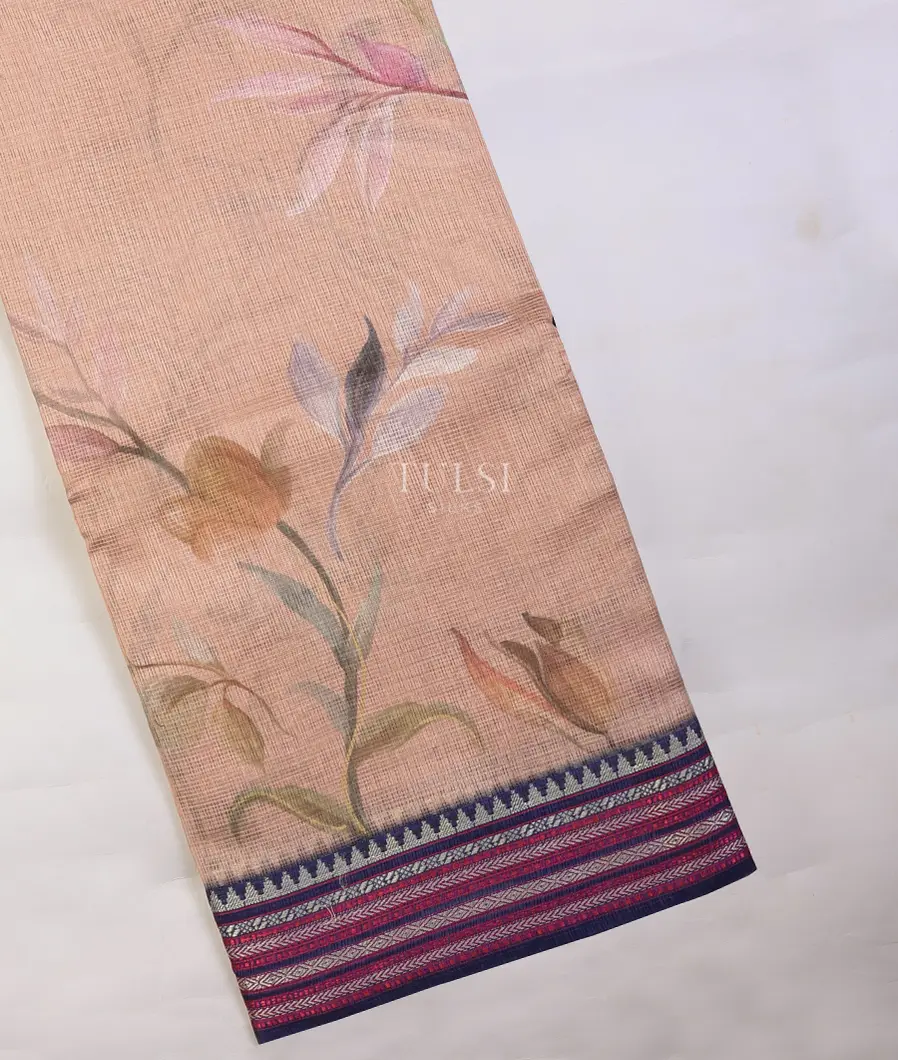 Light Pink Mercerised Cotton Saree T706565-image