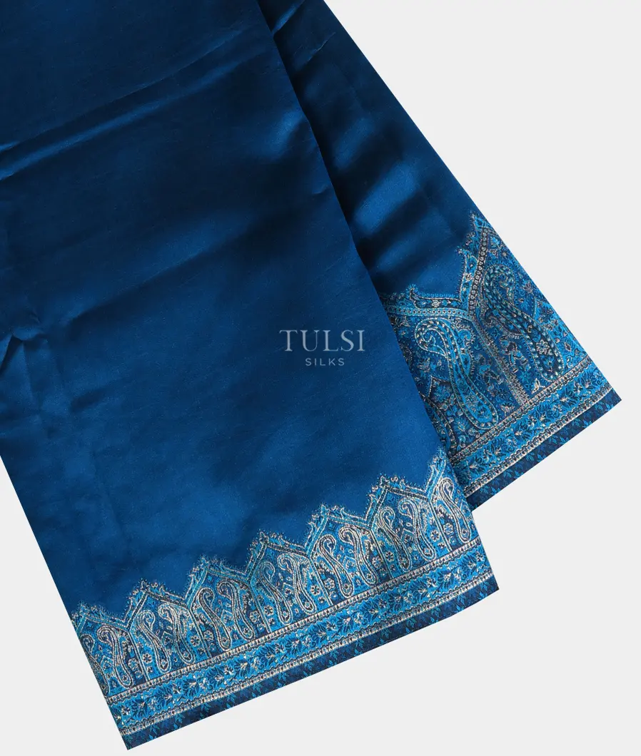 Blue Kashmir Kani Silk Saree T721921-image
