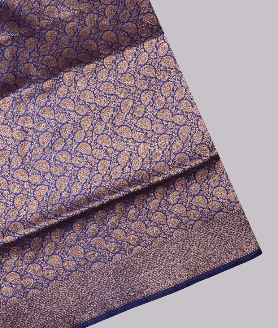 Blue Banaras Silk Saree T708098-image