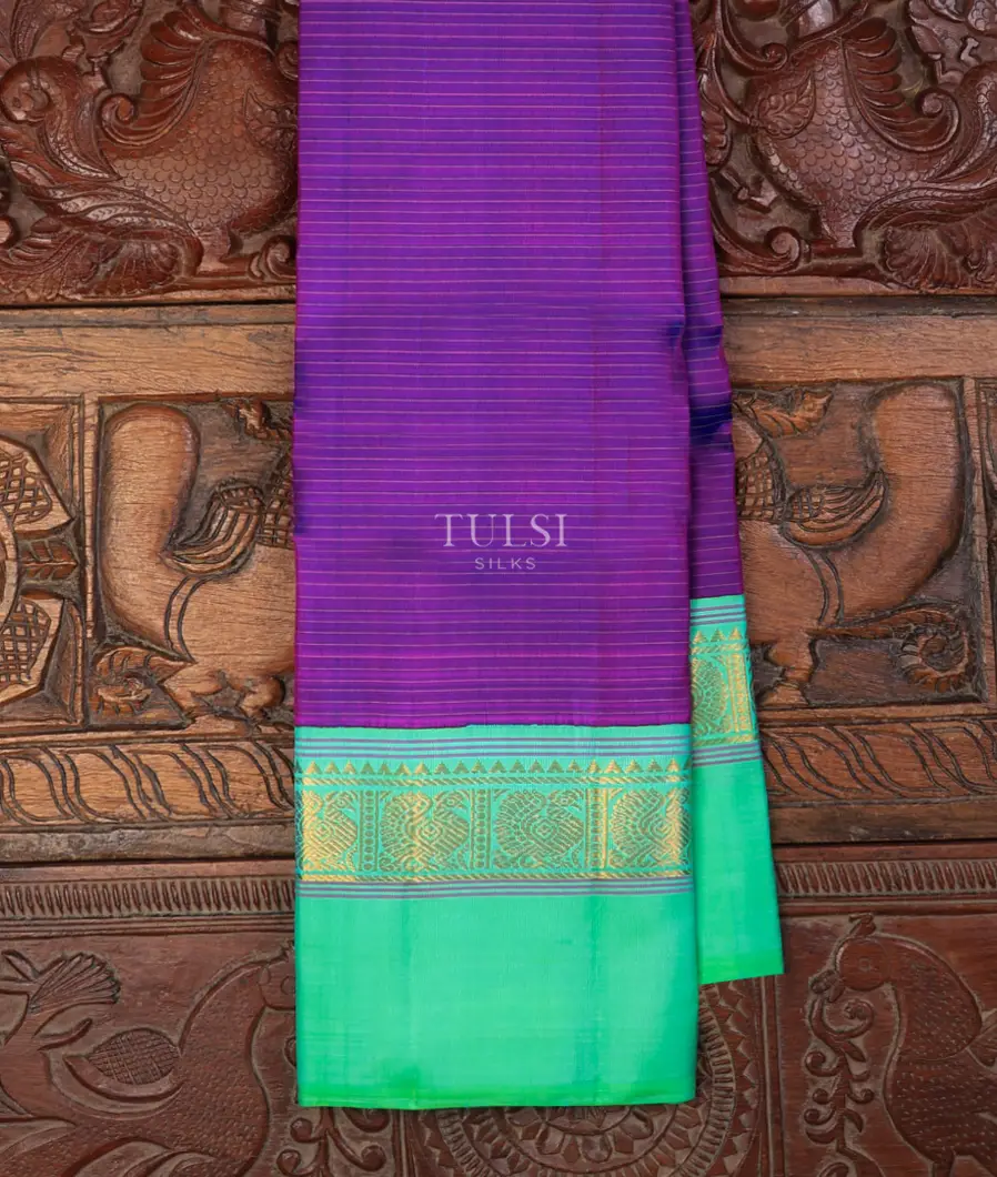 Violet Kanjivaram Silk Saree T715889-image