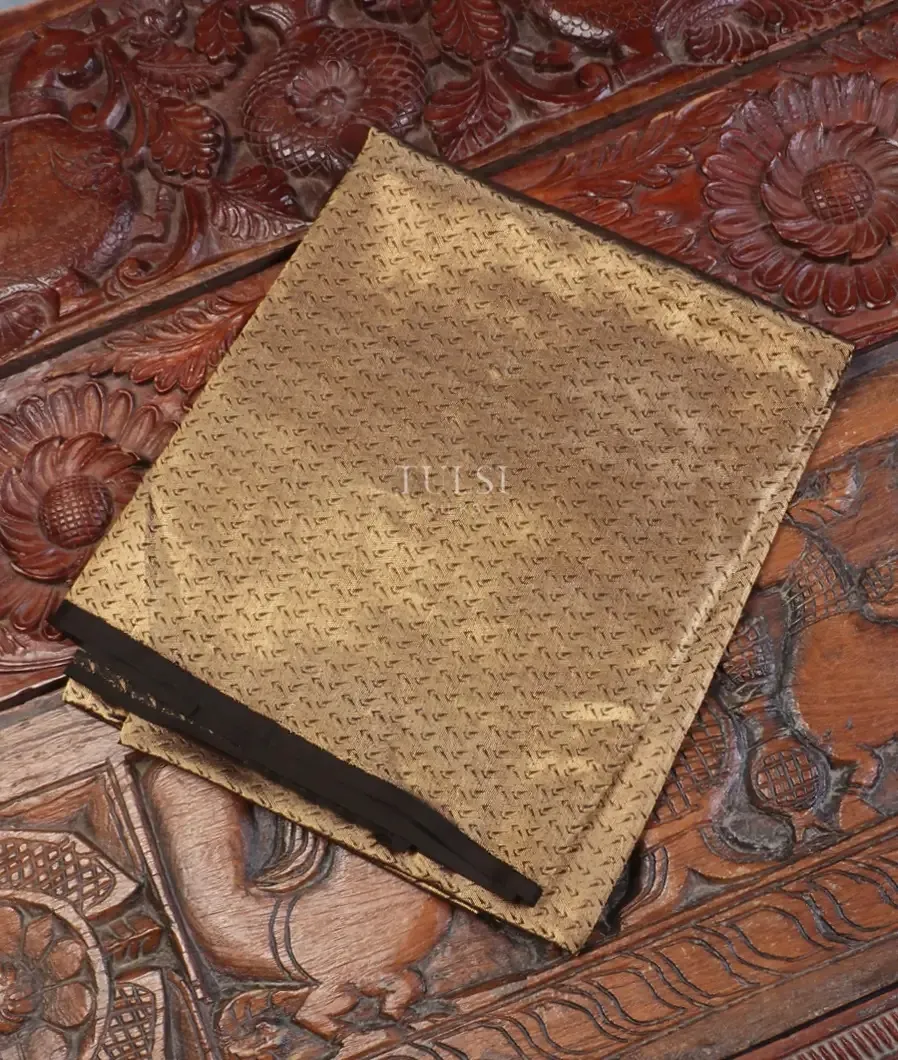 Black Banaras Silk Blouse T549263-image