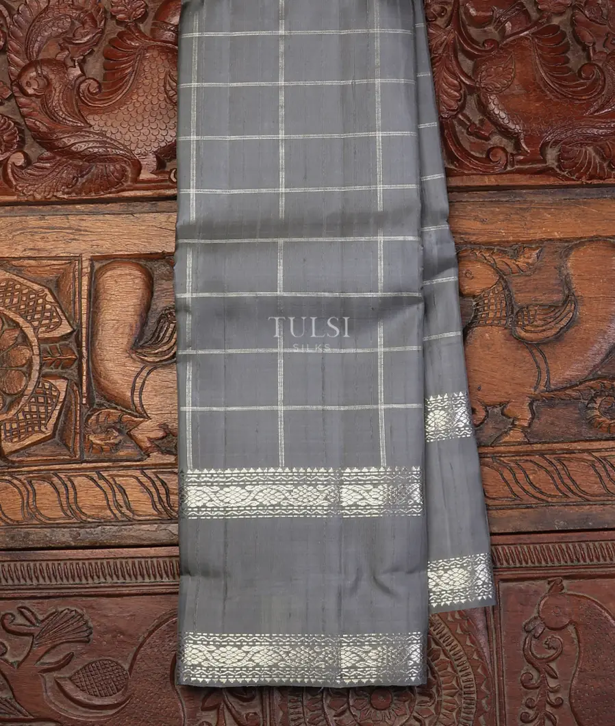 Grey Kanjivaram Silk Saree T719737-image