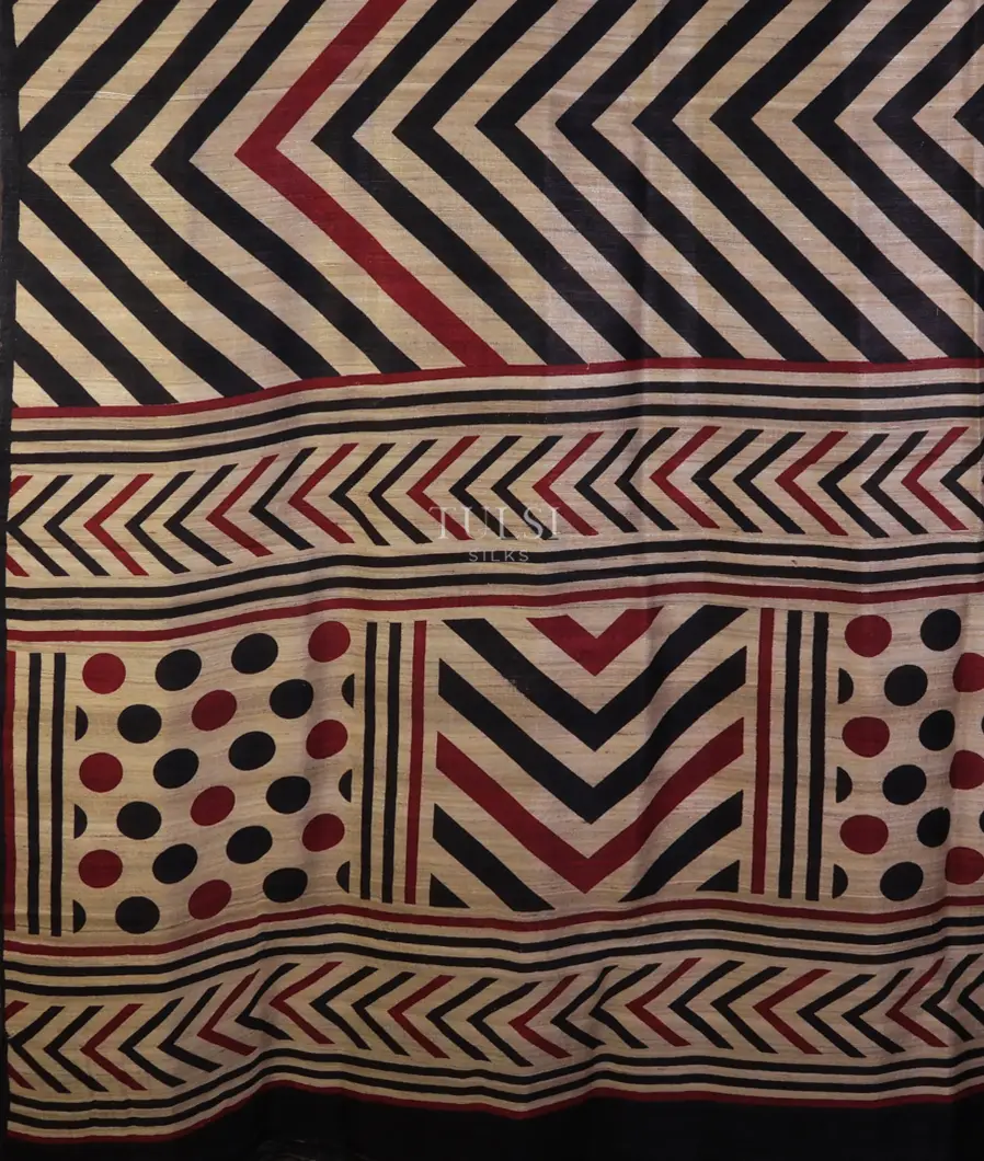 black-and-beige-tussar-printed-saree-t722337-t722337-d